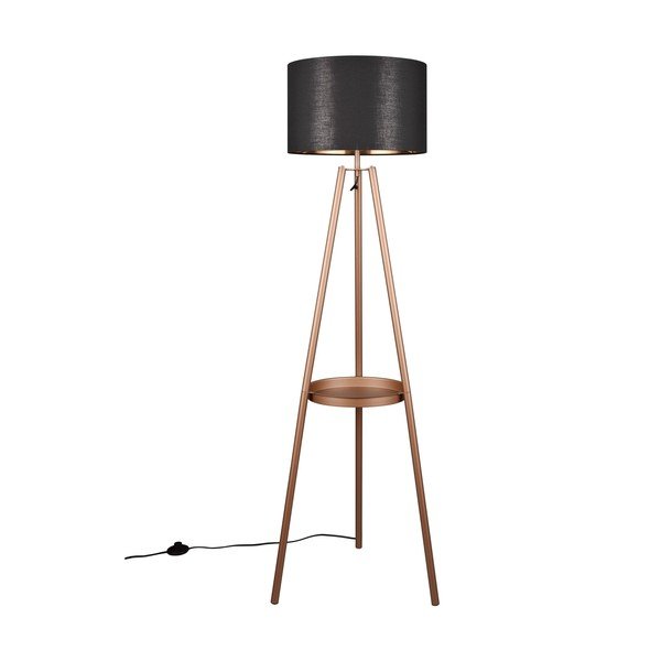 Lampadar maro cu raft (înălțime 152 cm) Colette – Reality