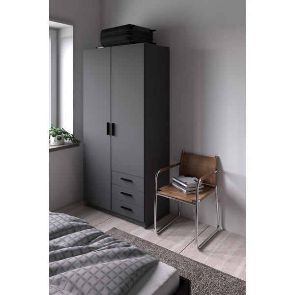 Șifonier gri închis 99x200 cm Sprint – Tvilum-image-1