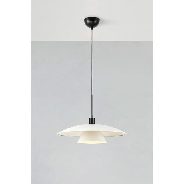 Lustră neagră-albă cu abajur din metal ø 50 cm Millinge – Markslöjd-image-1