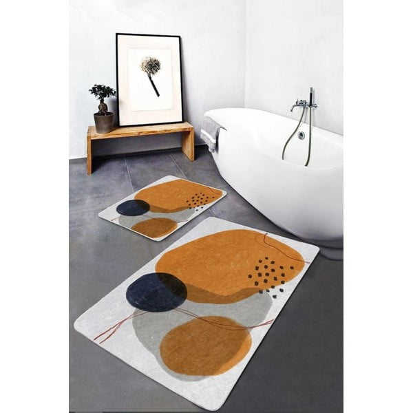 Covorașe de baie 2 buc. din catifea 60x100 cm – Mila Home-image-2