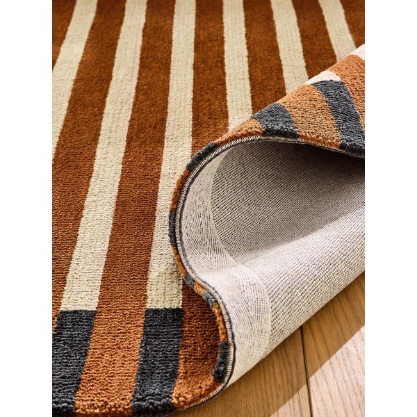 Covor portocaliu din fibre reciclate 120x170 cm Lois – MADE-image-2