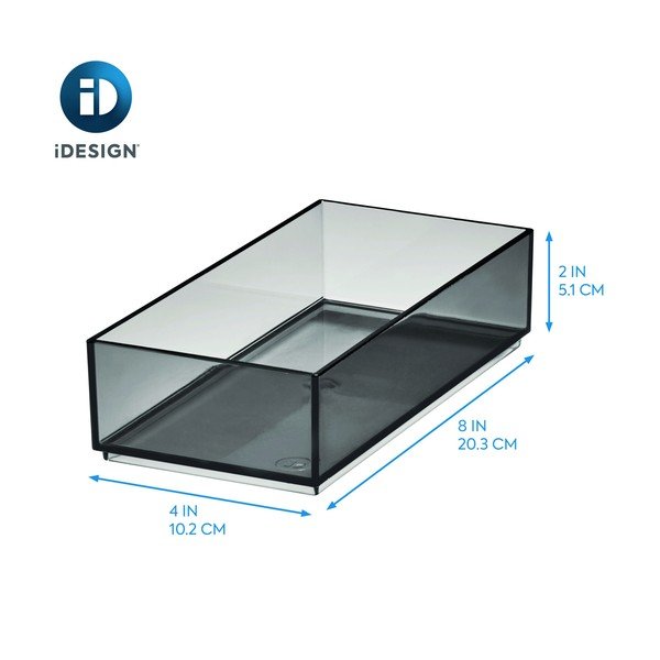 Organizator de baie negru mat pentru cosmetice din plastic reciclat – iDesign-image-4