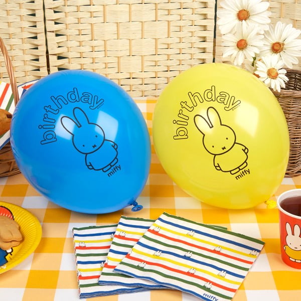 Set 8 baloane Neviti Miffy Birthday