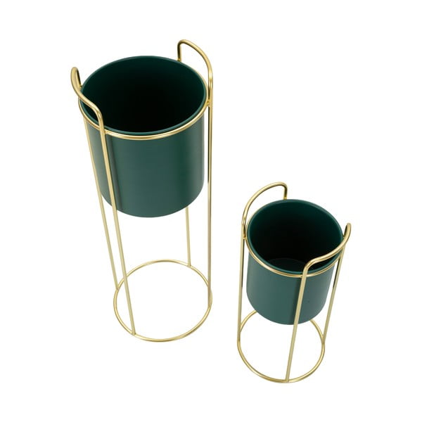 Ghivece decorative 2 buc. din metal ø 24 cm Grent Slim – Mauro Ferretti-image-2