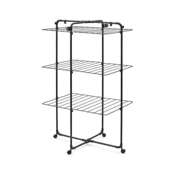 Uscător de rufe negru mat 23 m HangOn Tower – Brabantia