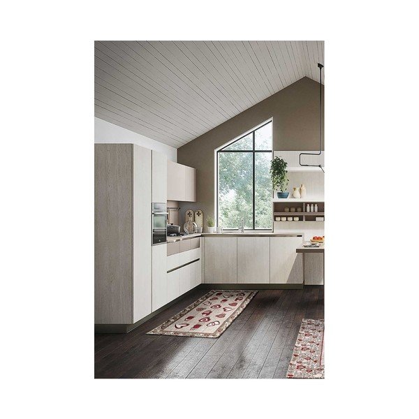 Covor pentru bucătărie foarte rezistent Webtapetti Lovely Rosso, 55 x 240 cm-image-1