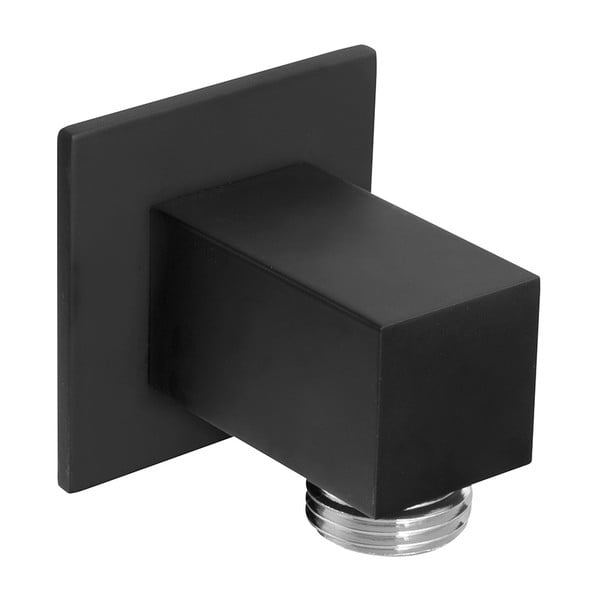 Componentă de conectare pentru duș negru-mat din alamă – Sapho