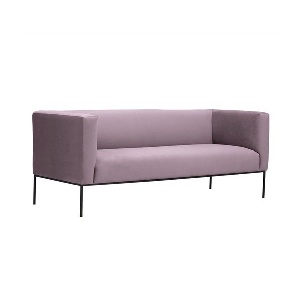 Canapea din catifea Windsor & Co Sofas Neptune, 195 cm, roz pudră-image-2