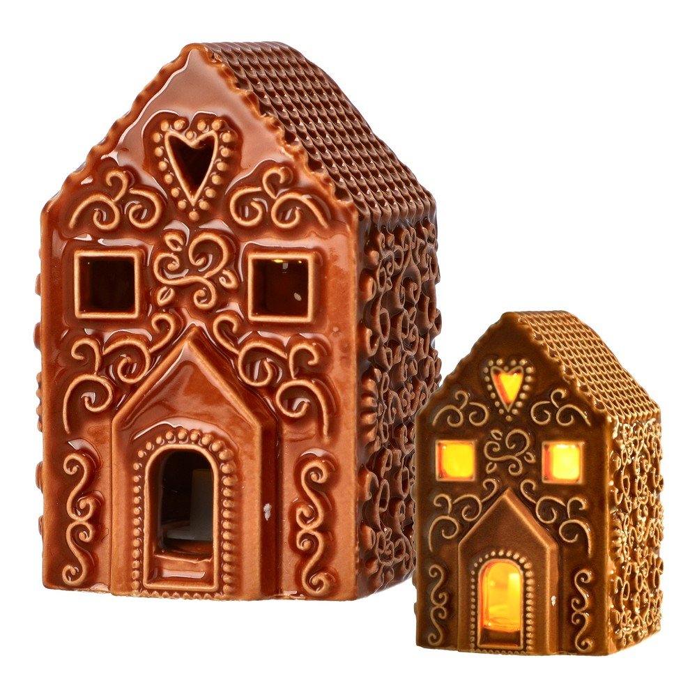 Decorațiune luminoasă de Crăciun maro cu baterii Vinterby – Dakls