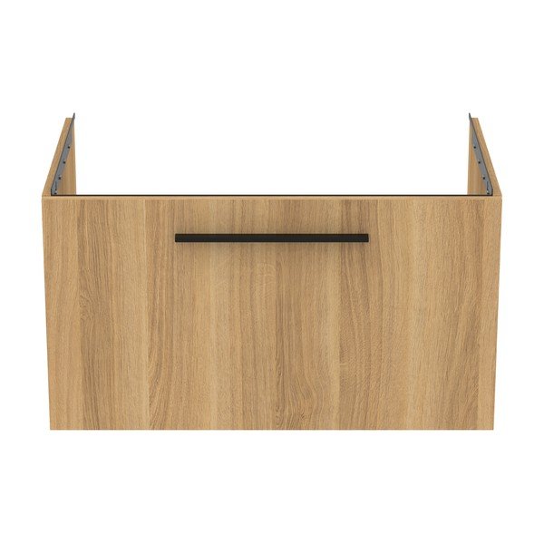 Dulap sub chiuvetă în culoare naturală suspendat cu aspect de lemn de stejar 80x44 cm i.Life B – Ideal Standard