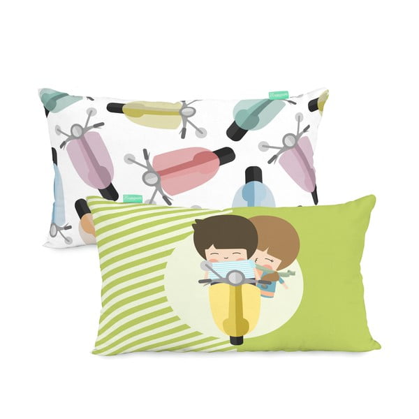 Față de pernă din amestec de bumbac Happynois Summer Time, 50 x 30 cm-image-3