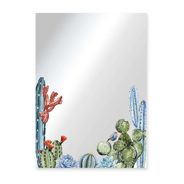 Oglindă de perete Surdic Espejo Decorado Cactus, 50 x 70 cm