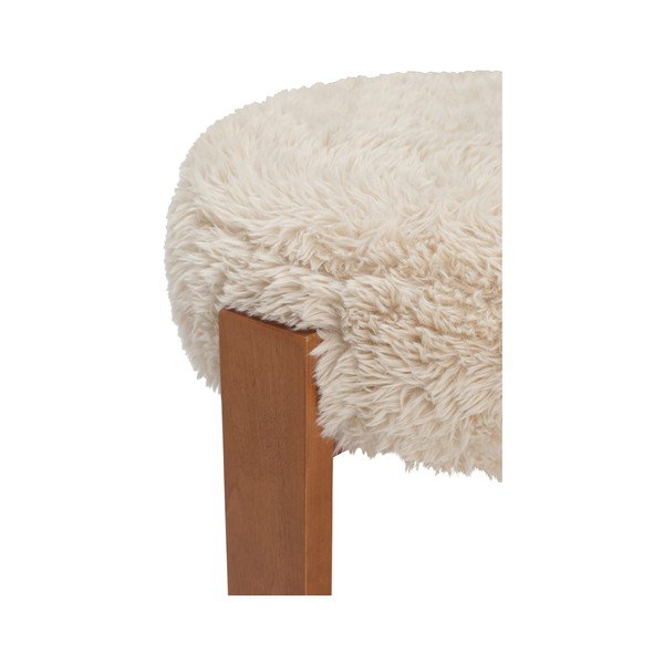 Scaun tip taburet bej tapițat Mammut – Ellos Home-image-3
