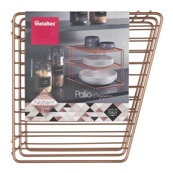 Raft suplimentar arămiu din oțel 25x25 cm Palio – Metaltex-image-3