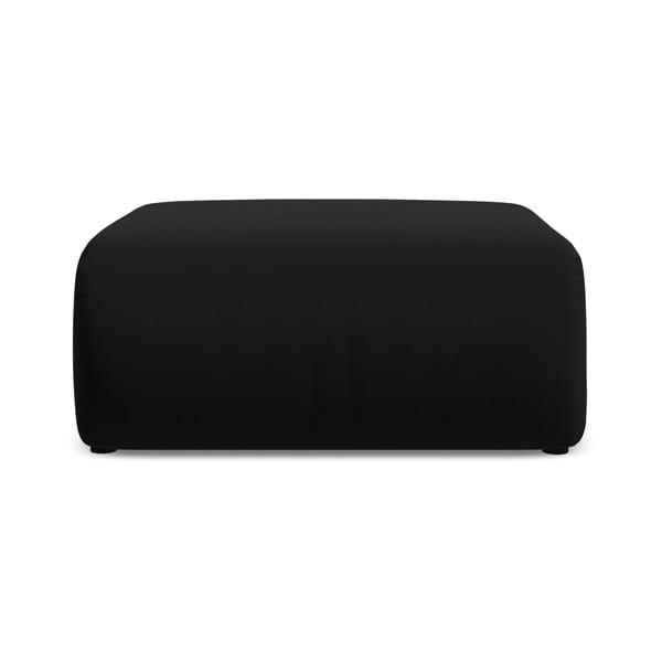 Taburet negru cu tapițerie din catifea Ekahi – Makamii