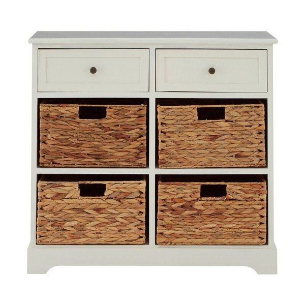 Comodă fildeș din lemn de paulownia 76x70x33 cm Vermont – Premier Housewares-image-3