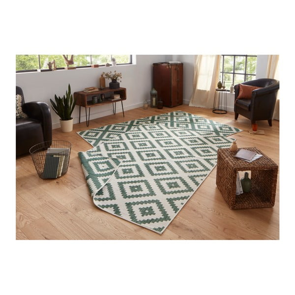 Covor adecvat pentru exterior NORTHRUGS Malta, 80 x 150 cm, verde - crem-image-3