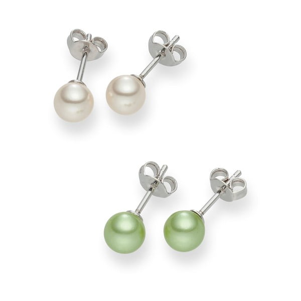 Set 2 perechi de cerecei cu perle Nova Pearls Asopos