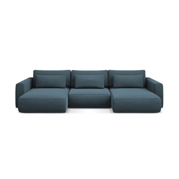 Colțar albastru extensibil/cu spațiu de depozitare (în formă de "U") Kapua – Makamii