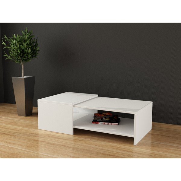 Măsuță de cafea Yalo, alb-image-1