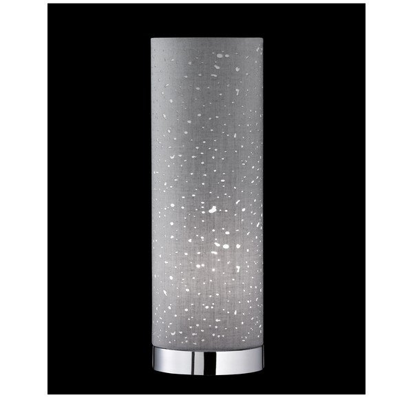 Veioză gri cu abajur textil (înălțime 35 cm) Thor – Fischer & Honsel-image-1