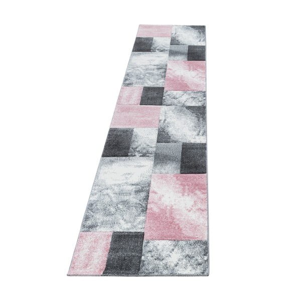 Covor tip traversă roz/gri 80x300 cm Hawaii – Ayyildiz Carpets