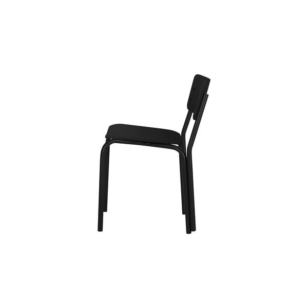 Scaun de dining negru stivuibil Kei – noo.ma-image-2