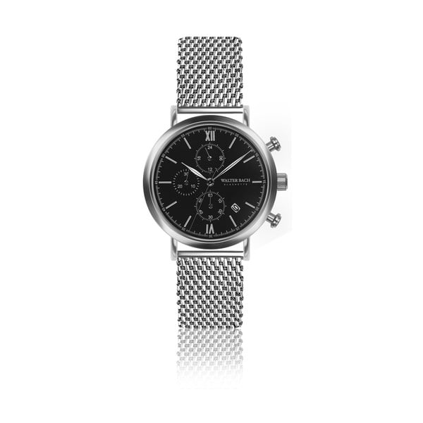 Ceas bărbătesc cu curea din oțel inoxidabil Walter Bach Style, argintiu