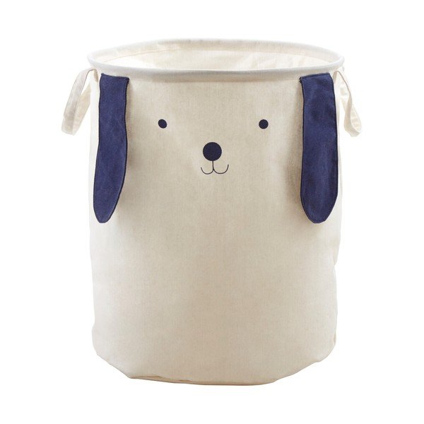 Coș de jucării pentru copii alb din material textil ø 39x48 cm Mimo Dog Face – Premier Housewares