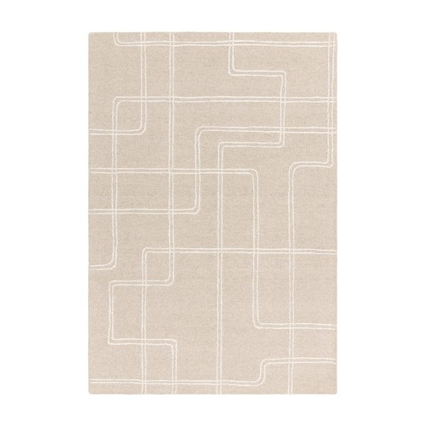 Covor bej handmade din lână 120x170 cm Ada – Asiatic Carpets