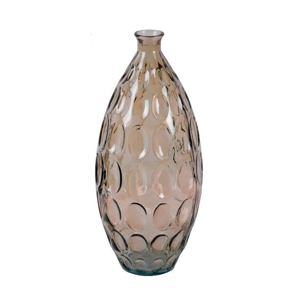 Vază din sticlă reciclată Ego Dekor Dune, înălțime 45 cm, maro