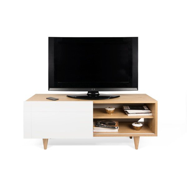 Comodă TV TemaHome Cruz Pure White/Oak-image-2