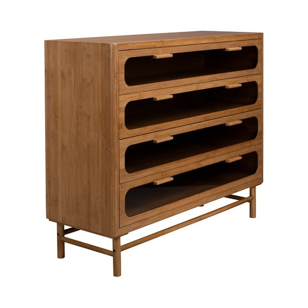 Comodă în culoare naturală din bambus 105x88x38 cm Caroun – Dutchbone-image-2