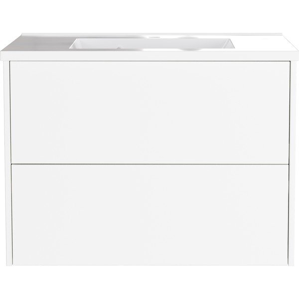 Dulap sub chiuvetă alb suspendat cu aspect mat 81x61 cm Bodera – Germania-image-2