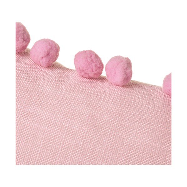 Pernă roz 45 x 45 cm Pompon - Casa Selección -image-1