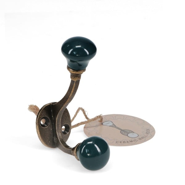 Cuier de perete albastru închis din metal 3 cm – Rex London-image-2