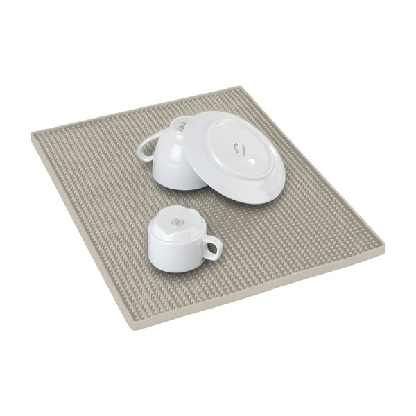 Scurgător de vase bej din cauciuc 40x30 cm Maxi – Wenko