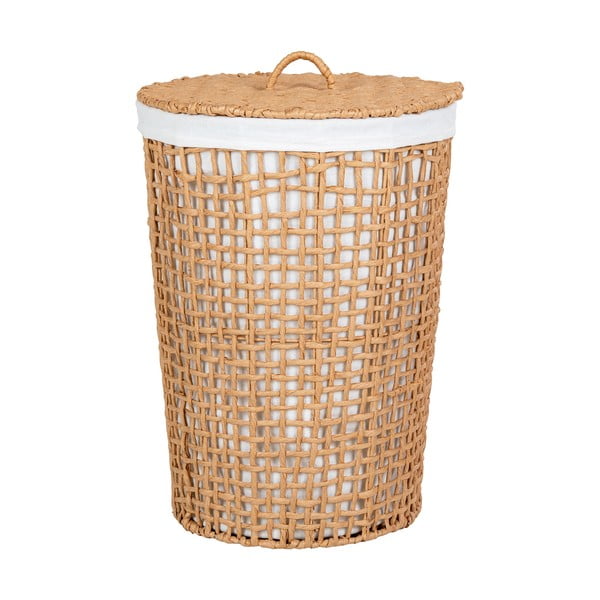 Coș de rufe în culoare naturală din hârtie 77 l Pomal – House Nordic