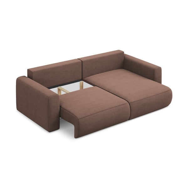 Colțar roz extensibil/cu spațiu de depozitare (cu colț pe partea dreaptă/cu șezlong) Kapua – Makamii-image-4