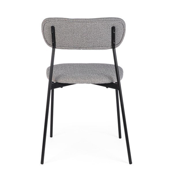 Scaun de dining gri tapițat Inka – Yes Everyday-image-4