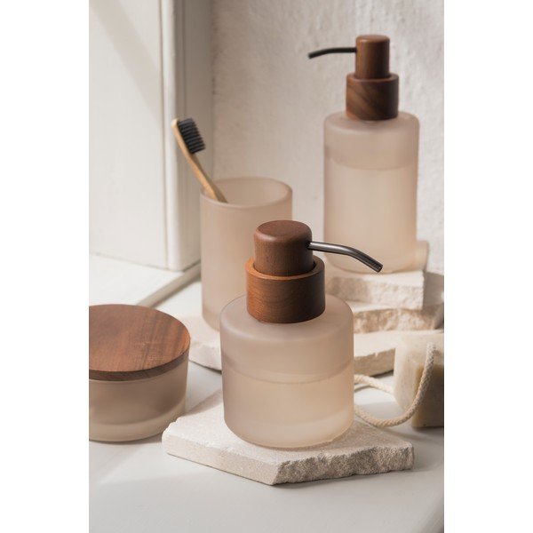 Dozator de săpun lichid bej din sticlă 310 ml Modest – Mette Ditmer Denmark-image-2