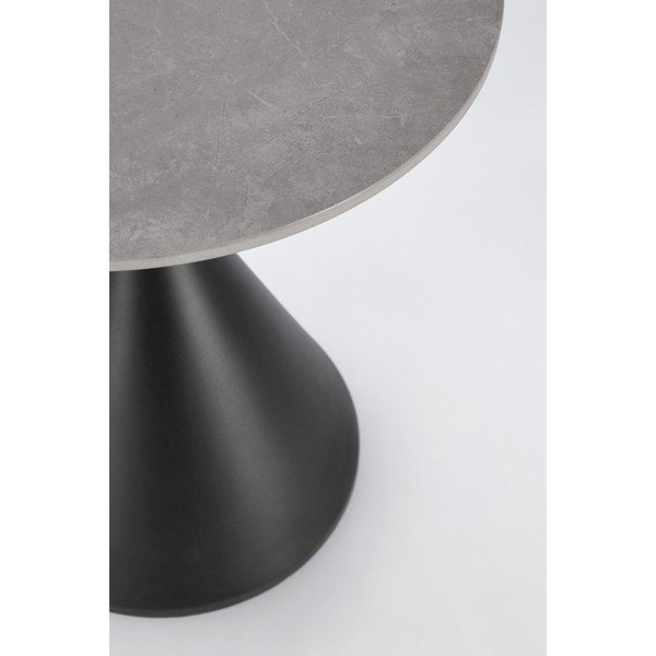 Măsuță auxiliară rotundă cu blat cu aspect de marmură ø 50 cm Joona – Bizzotto-image-3