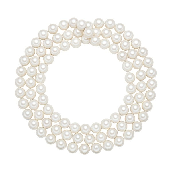 Colier cu perle albe ⌀ 12 mm Perldesse Muschel, lungime 120 cm