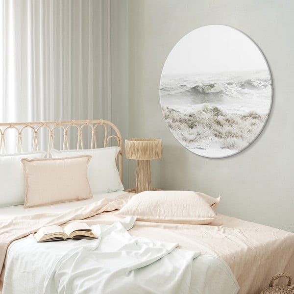 Tablou ø 70 cm Breaking Waves – Malerifabrikken-image-1