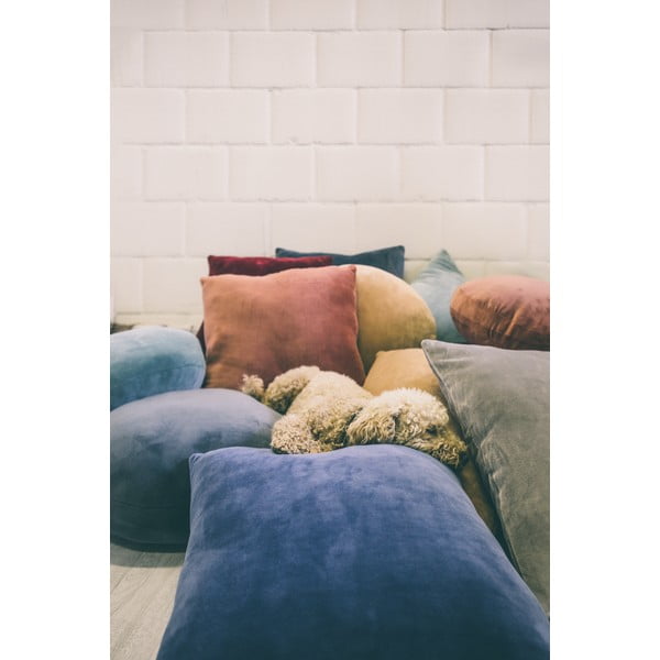 Pernă decorativă din microfibră Tiseco Home Studio Marshmallow, ø 40 cm, maro - portocaliu-image-1