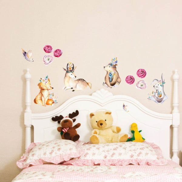 Autocolant de perete Ambiance Cute Forest Animals-image-1