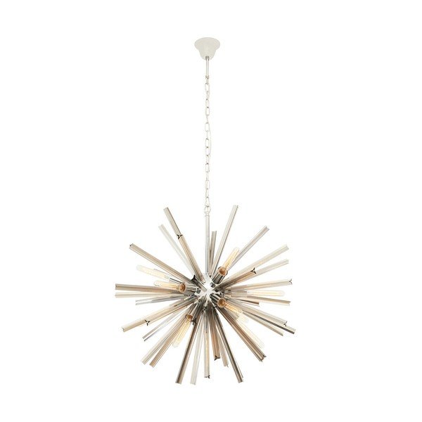 Lustră din metal cu abajur din sticlă ø 75 cm Karlo – Premier Housewares