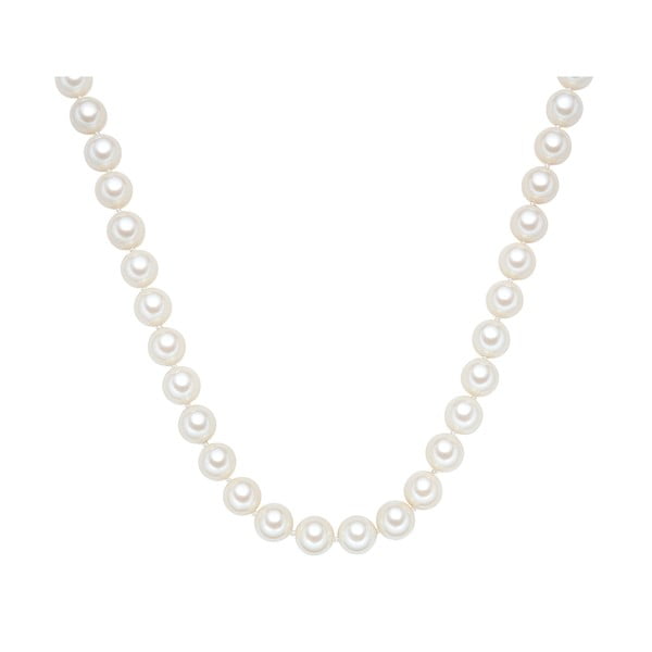 Lănțișor cu perle albe  ⌀ 12 mm Perldesse Muschel, lungime 60 cm   