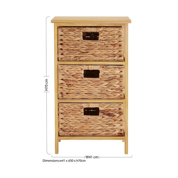 Comodă   înaltă din lemn   de paulownia 41x70 cm – Premier Housewares-image-2