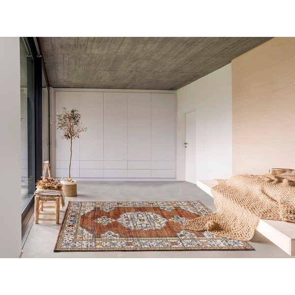 Covor portocaliu/bej 155x230 cm Truva – Universal-image-1